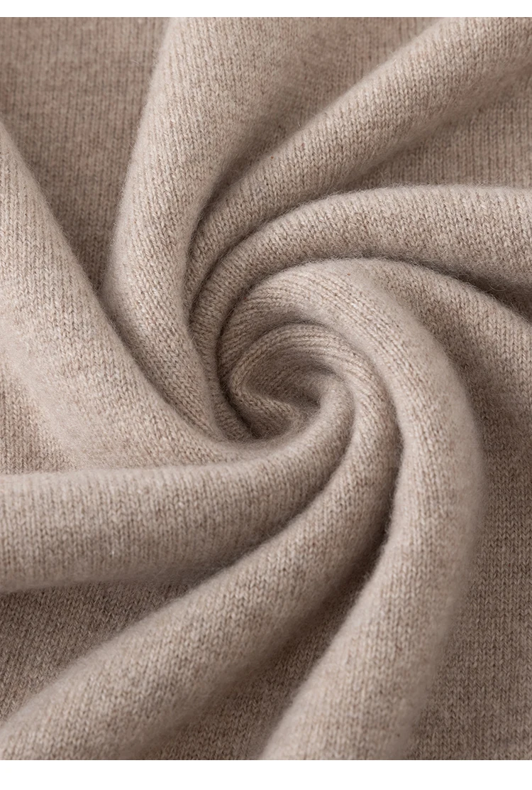 BD3621750 Damen-Pullover aus 100% Kaschmir mit V-Ausschnitt, kurzen Ärmeln, hängendem Kettendetail, weich, dezenter Luxus, elegant, für den frühen Herbst. – Detail 21
