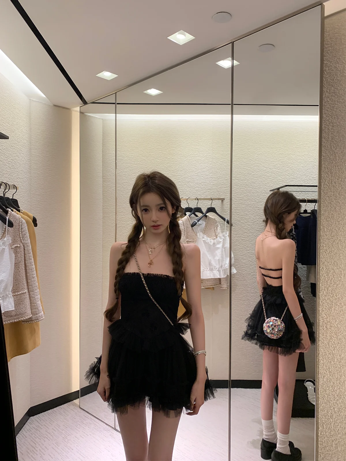 

Сексуальное кружевное пышное платье с плиссировкой и эффектом утяжки для подружек невесты, весна 2026, повседневная одежда для женщин