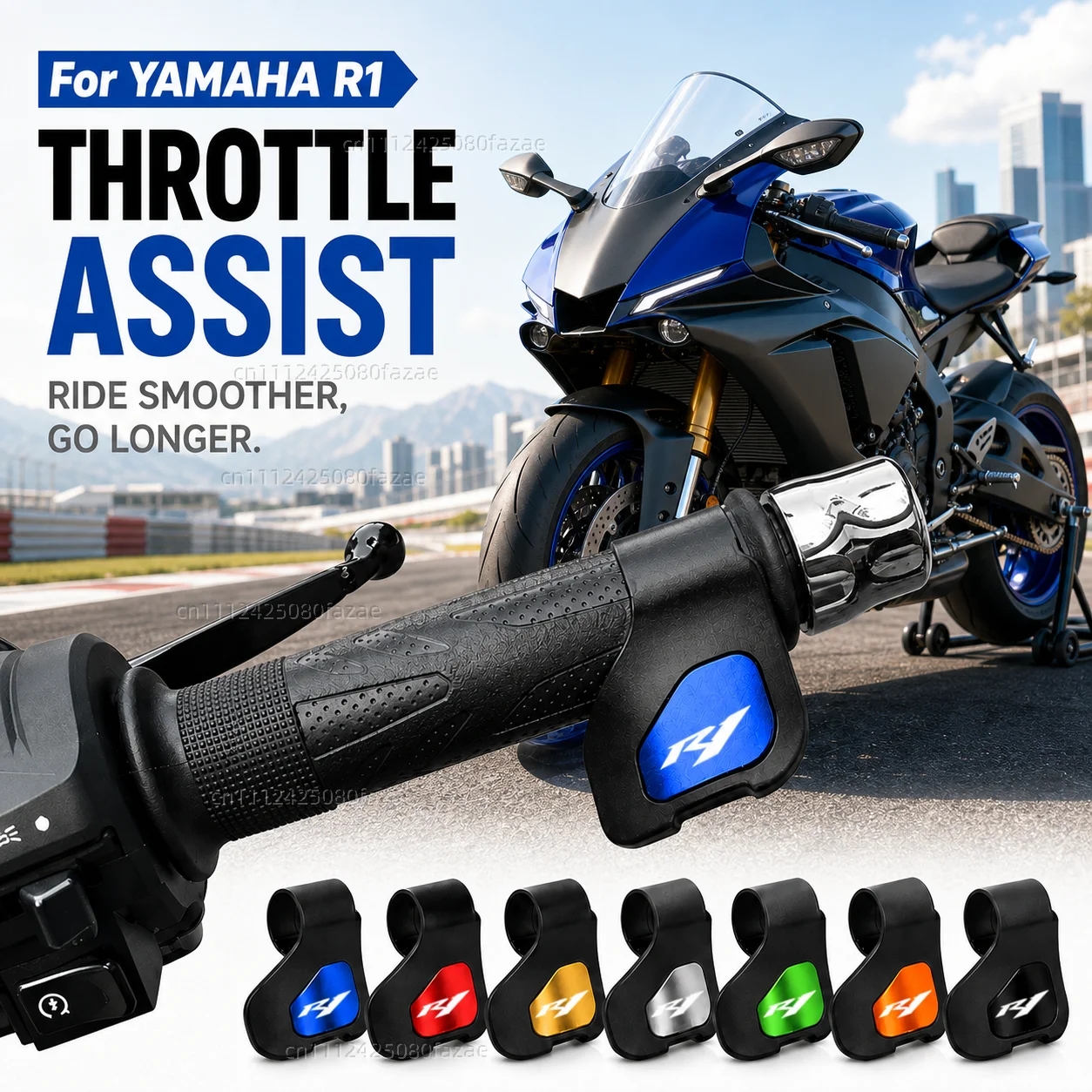 

For YAMAHA YZFR1 YZF R1 Motorcycle Throttle Assistant Clip Labor Saver Acceleration Labor-saving Auxiliary Handle Grip Control