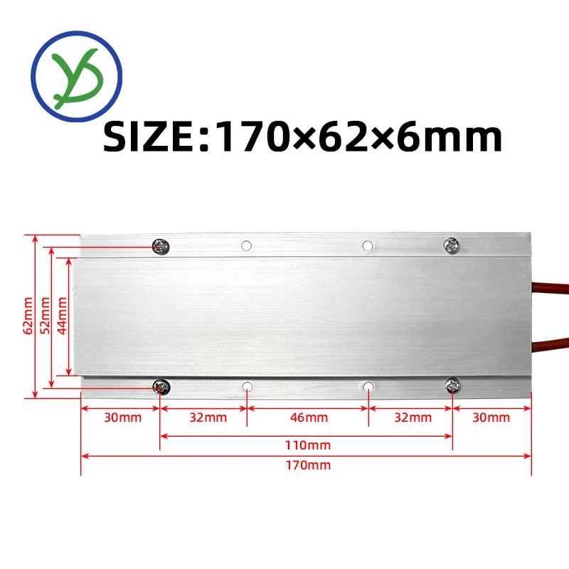 220 V 200 ° C 230 ° C250 ° C-Schweißstation, PTC-Heizblech, Zerlegen, Montieren von LED-Lampenperlen, Heizung, 170 x 62 mm, Entlötstation