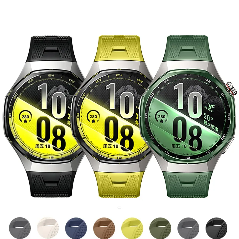 No Gaps Strap For Huawei Watch GT 7 Pro 46mm Original 1:1 Sport Silicone Breathable Bracelet Correa HUAWEI Watch GT 6 Pro Band