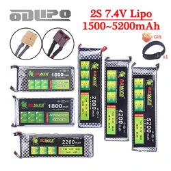 7.4V Lipo Battery 2S 1500mah 1800mah 2200mah 2800mah 4200mah 5200mah 7.4V Dean T XT60 Plug RC Parts 7.4V RC Helicopter Battery