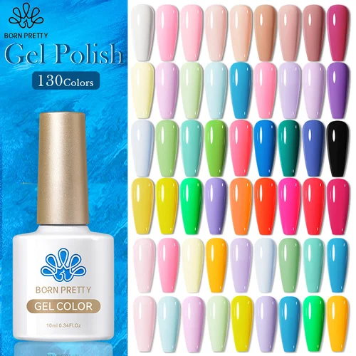 BORN PRETTY 10ml Primavera Verano Color Gel Esmalte de uñas semipermanente de alta calidad Soak Off UV LED DIY Vernis Manicura salón de uñas