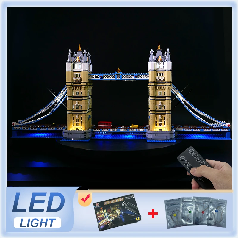 

DIY RC LED Light Kit For LEGO 10214 Tower Bridge (Only LED Light,Without Blocks Model)