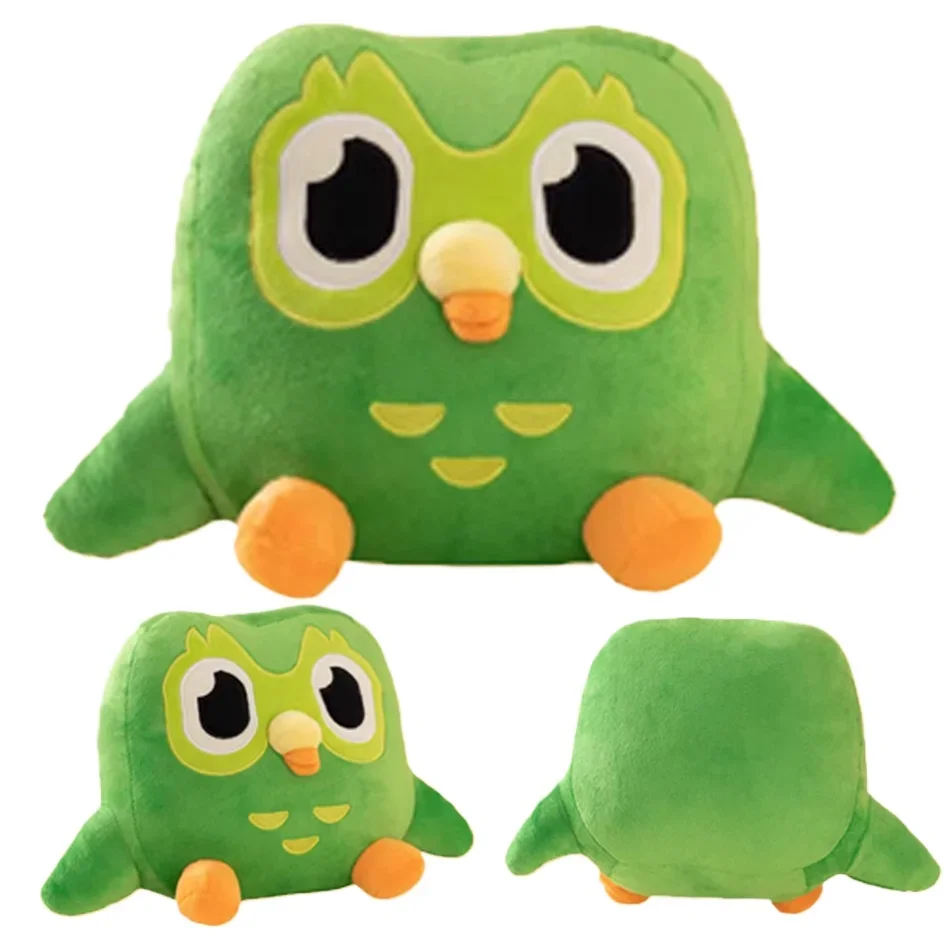 20cm Lovely Green Duo Plushie of Duo The Owl Cartoon Anime Plush Toy Soft Stuffed Animal Plushie Dolls Children Birthday Gift