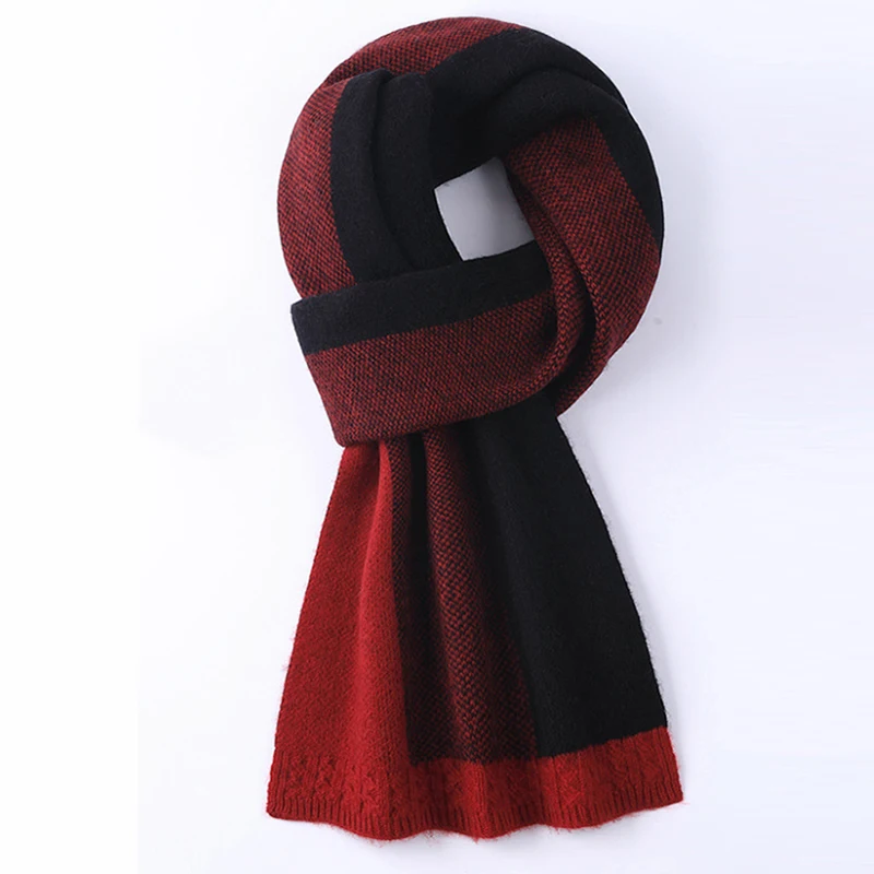 Scarf Men Women Winter Wool Knit Long Thick Warm Accessory For Autumn Cold Weather Holiday Luxury