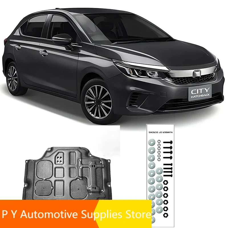 

Car Accessories Black Under Engine Guard Mudguard Board Splash Shield Mud Fender Plate Panel For Honda CITY 2015-2019 1.5L 2018