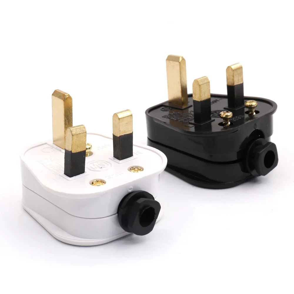 1 piece HI-End UK AC power cable Power Plug Connector UK 3 Pin Switch 250V 13A AC Power Plug