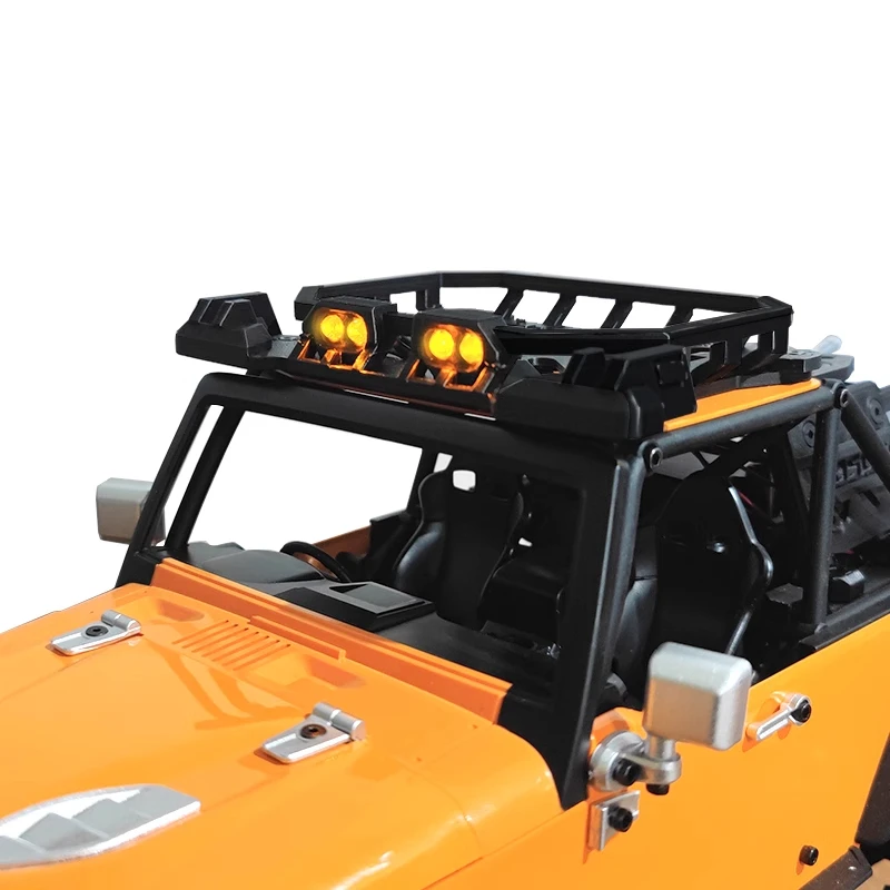 Gemodificeerde lichtgroep bagagerek aluminiumlegering voor MJX HYPER GO H12Y afstandsbediening auto exterieur accessoires