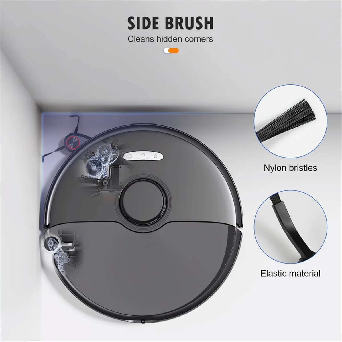 FZFZ Accessories Kit for S8 MaxV Ultra Robot Vacuum,Main Brushes,Dust Bags, Mop Cloths, Edge Mop Cloths,Filters