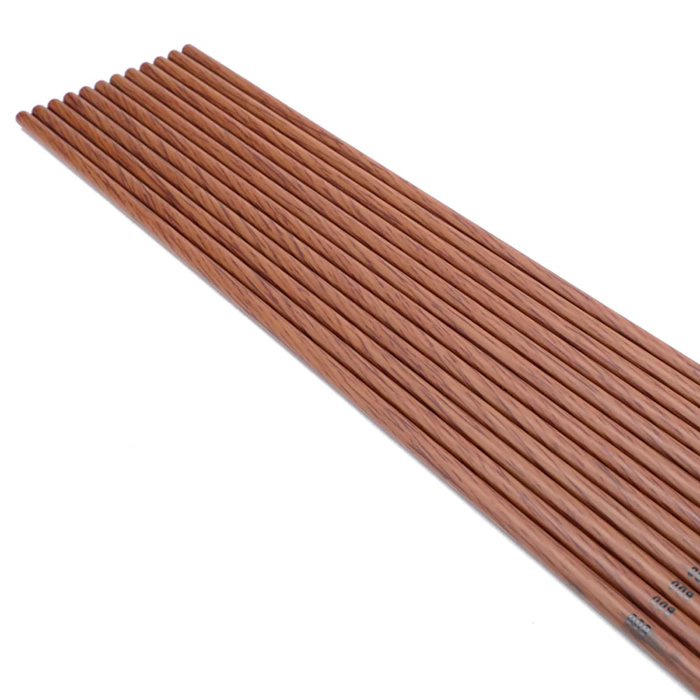 ACCMOS 6/12pc id6.2mm 32 pollici Spine350 400 450 500 550 600 700 Freccia in carbonio Albero in legno Pelle Freccia in carbonio per la caccia