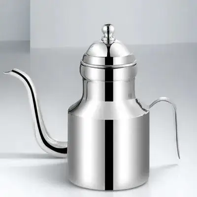 

Stainless Steel Container 1.5L Large Curved Handle Grease Pot Kitchen Oil Storage Heat Resistant Cooking Oil Separator Jug