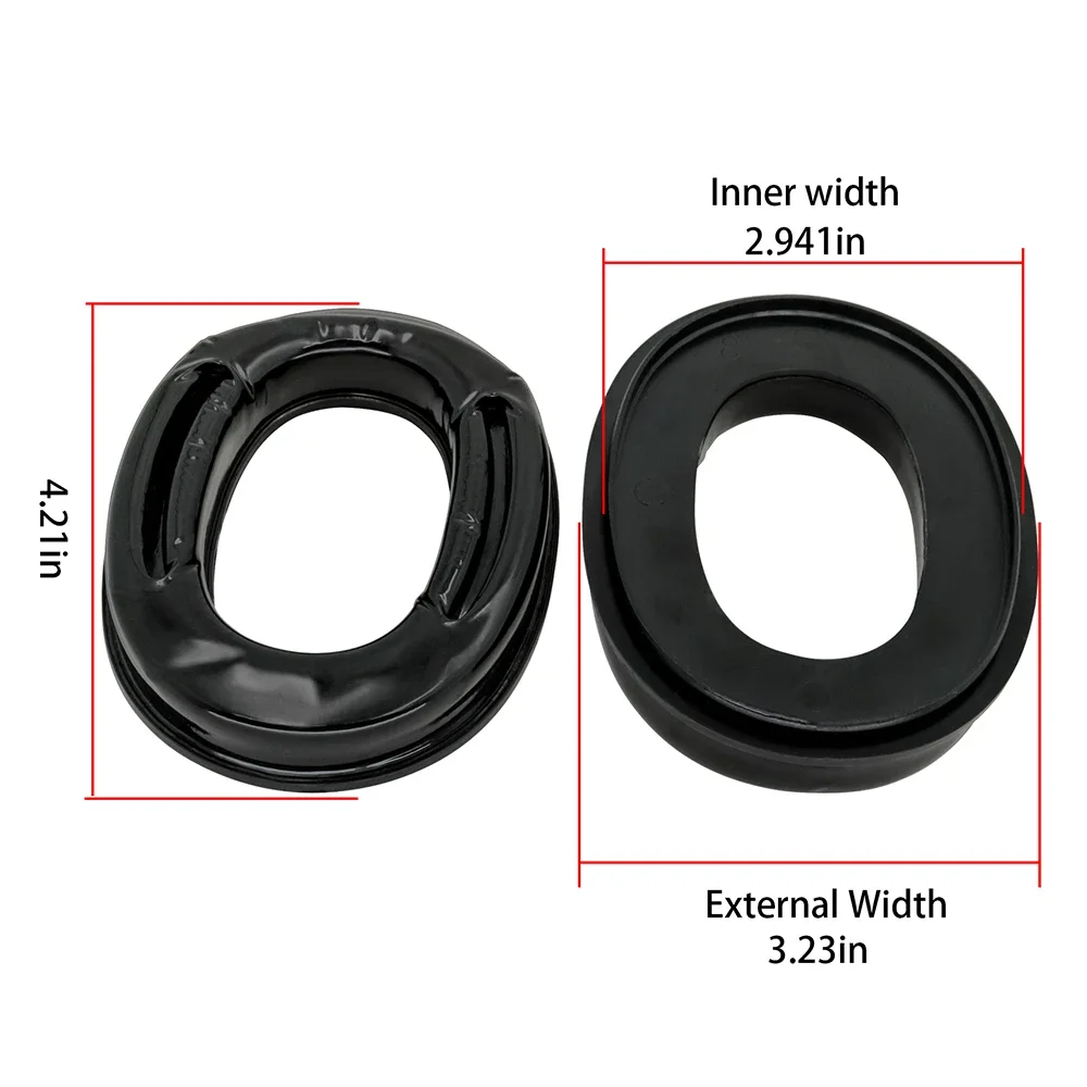 HEARINGTACTICAL Gel-Ohrpolster fรผr PeltorSport TACTICAL Gehรถrschutz-Headset, taktisches Headset, elektronische Schieร-Ohrenschรผtzer