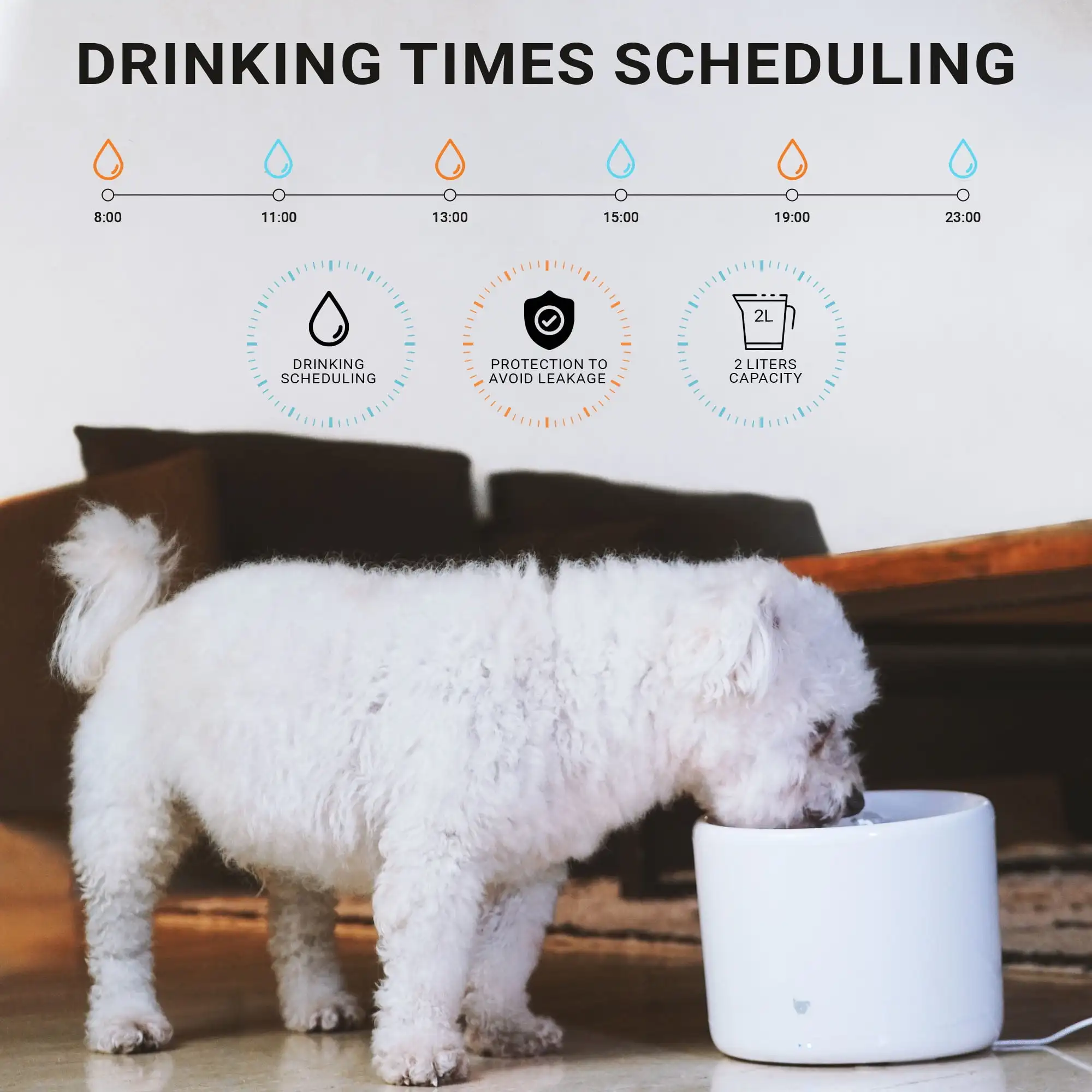 

Умный фонтан для кошек и собак: автоматический диспенсер для воды для собак и кошек