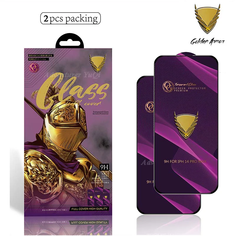 2 szt. wysokiej jakości szkła hartowanego do iPhone Air 17 16 15 14 13 12 11 16e, folia ochronna na ekran Pro Max, pełna klejowa, X XR XS Plus, Armor Mica