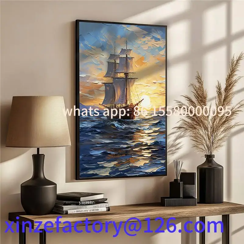 Anpassbares Ölgemälde im cremefarbenen Stil