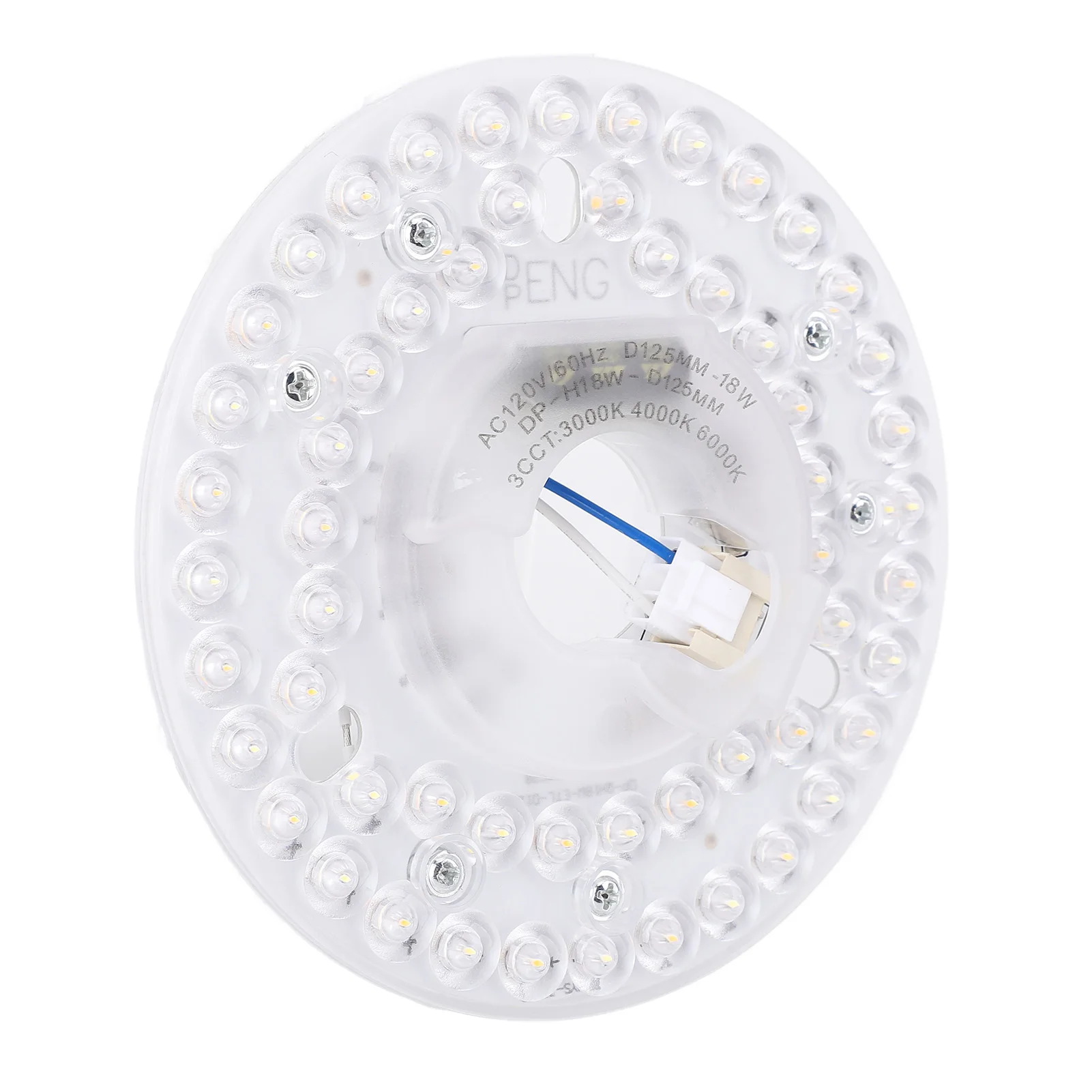 4.92inch 18W Magnetic LED Wick Replacement Part Ceiling Fan Light Retrofit Kit 3 Color Dimmable Round Magnetic Attachment Design - view 3