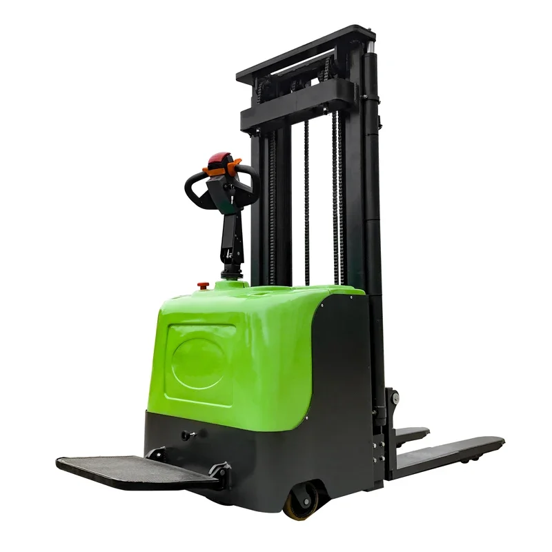 Self Loading Lifting Forklift Small Side Electric Stacker Pallet 1.5t Smi Electric Stacker 2 Ton