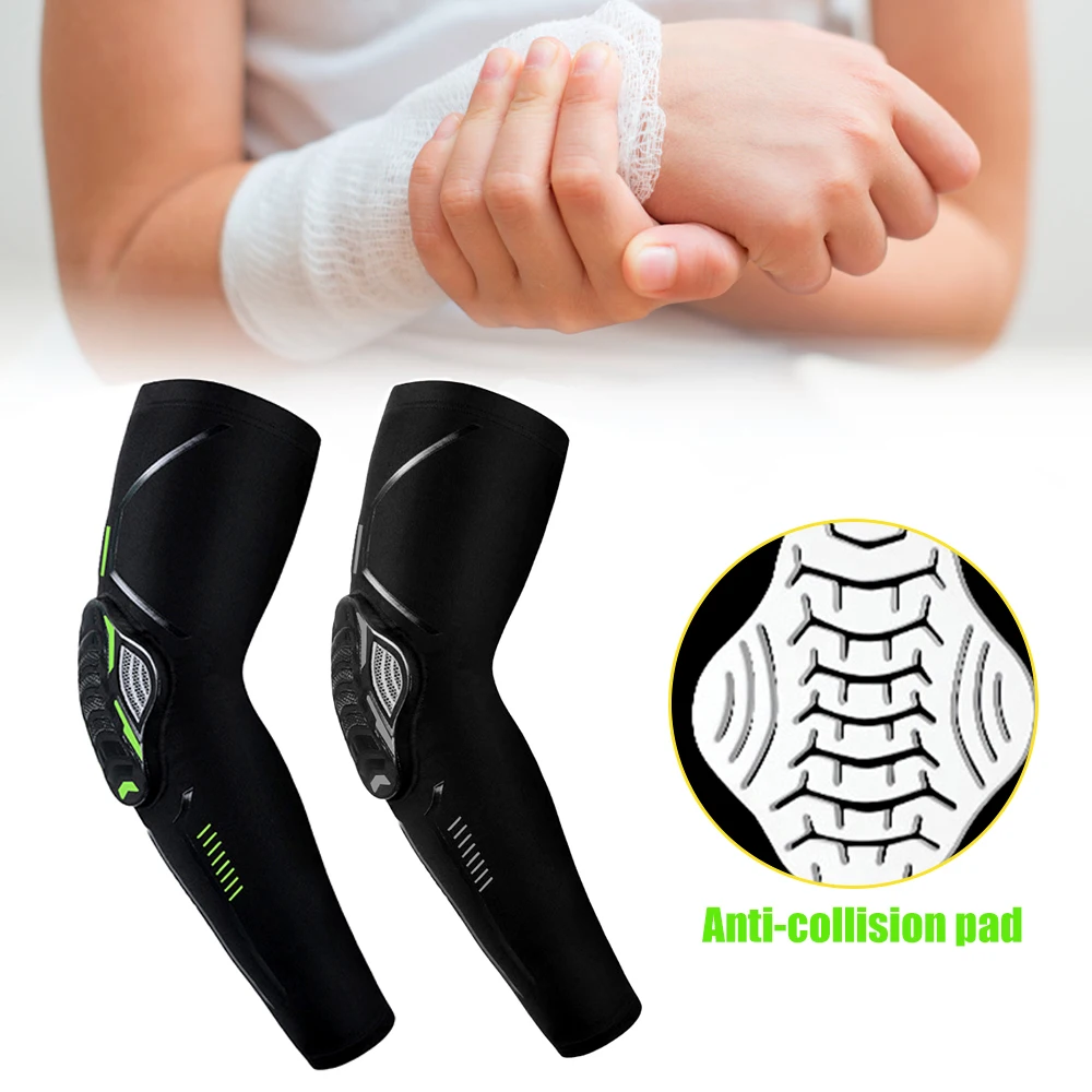 1Pc Youth Kids Elbow Pads Arm Sleeve Guards Batters Protective Gear for Sports Baseball Lacrosse Football Volleyball Skating