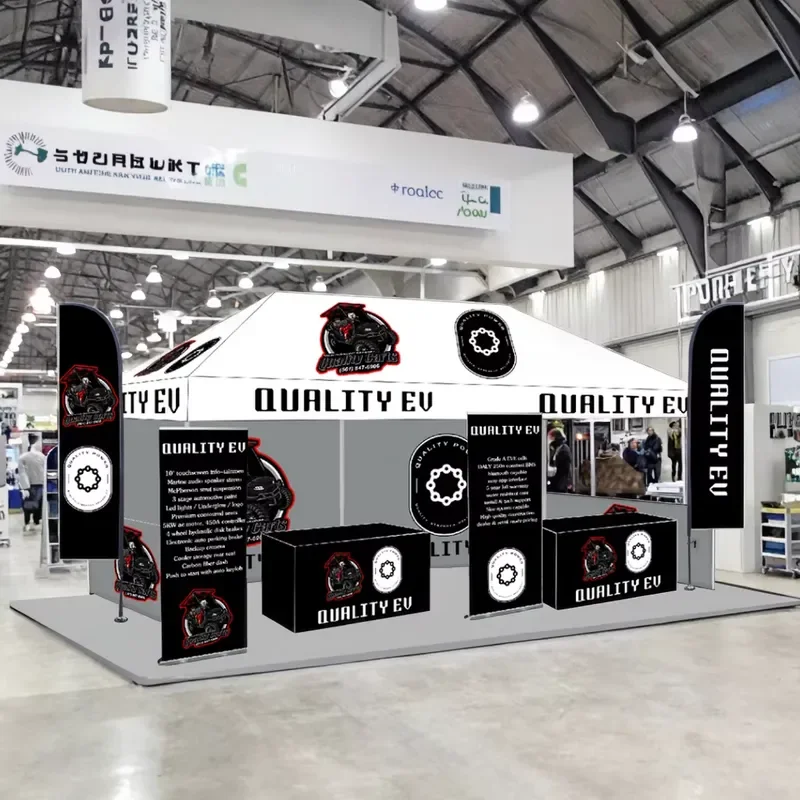 Custom Printed Outdoor Aluminum Trade Show Tent Commercial Advertising Logo Canopy Pop for Exhibition Event Marquees Gazebos