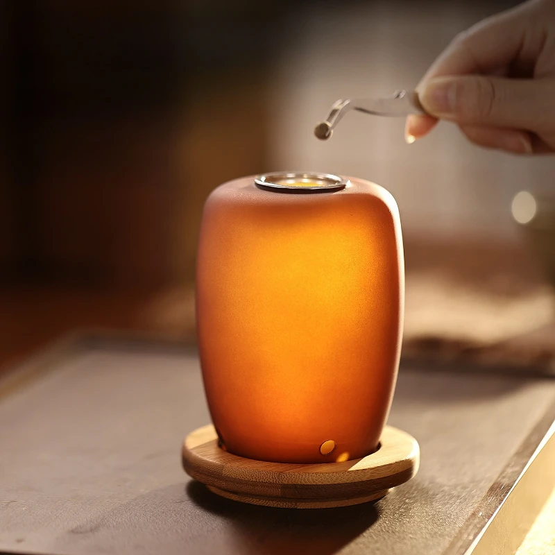 Crystal Colored Glaze Candle Heater Sandalwood OUDH Home Fragrance Incense Burner 1260° Temper High Quality Home Decor Ornaments