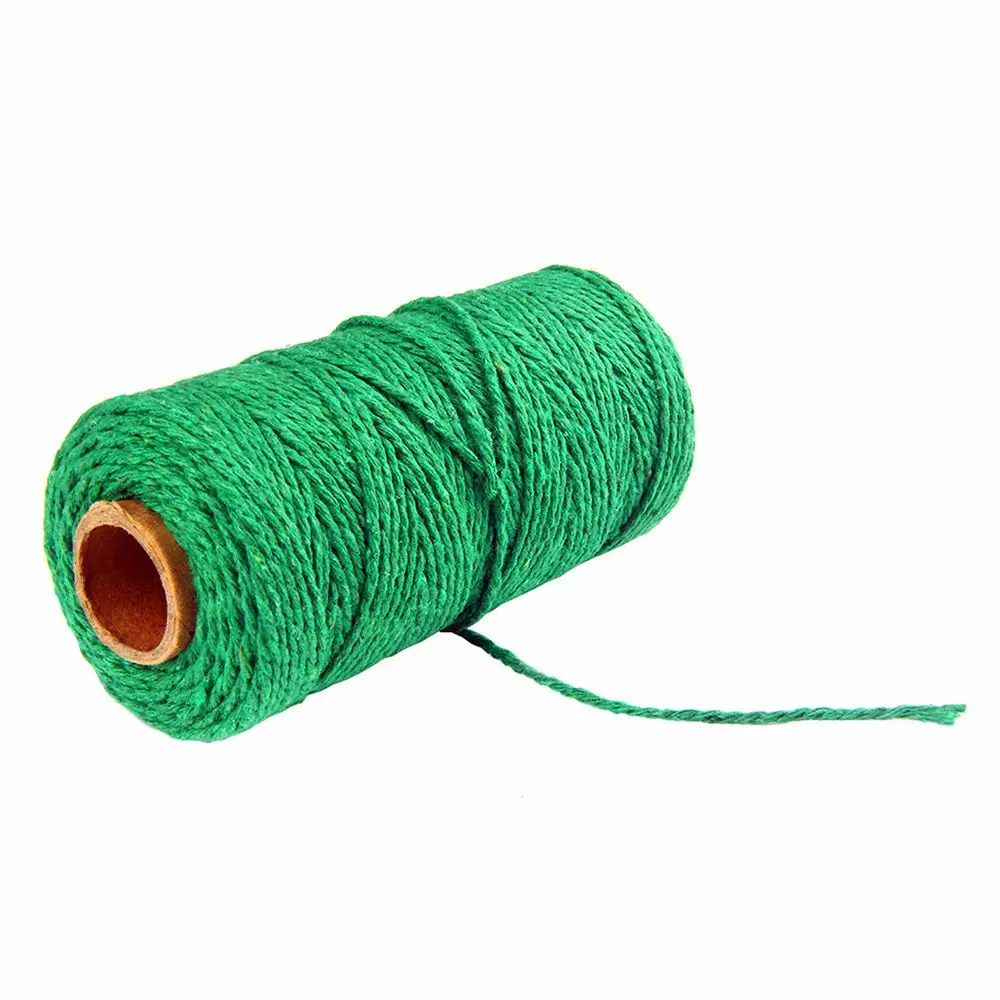 2 mm Multicolor Crafts DIY Artisan Linen String Twisted Cord Cotton Rope Home Textiles