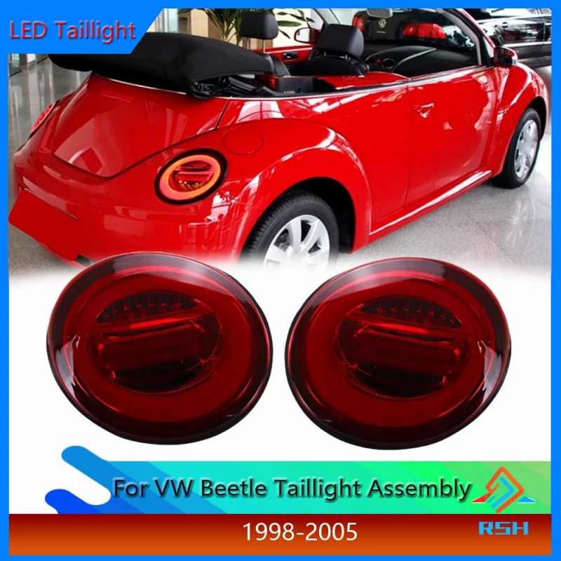 Auto Parts Tail Lights For VW Volkswagen Beetle Rear Lamp 1998-2005 Including Reversing Fog Lights Plug And Play Accessories