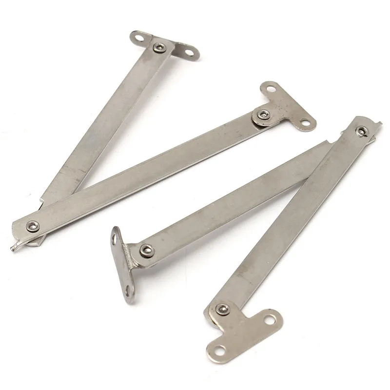 2Pcs Stainless Steel Cabinet Cupboard Furniture Doors Close Lift Up Stay Support Hinge Kitchen Long Service Life