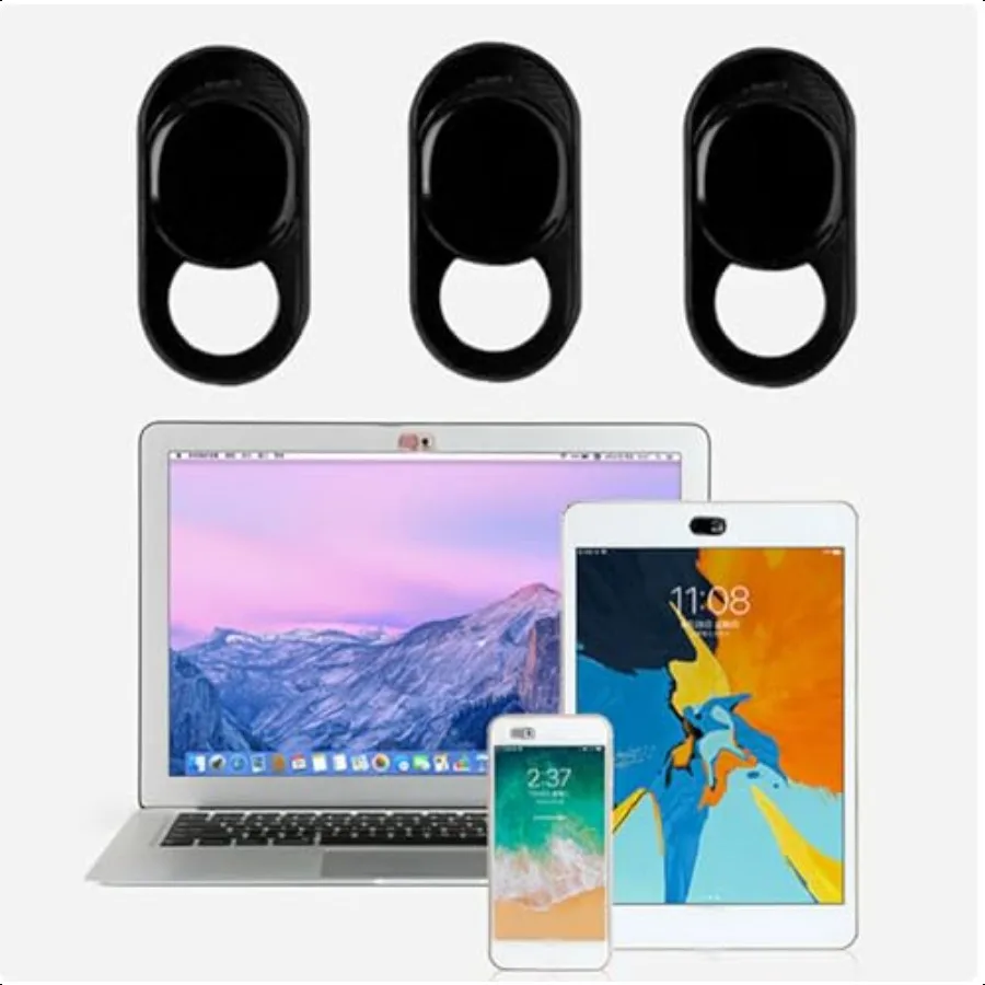 3 шт., металлическая крышка объектива камеры, ультратонкая крышка для конфиденциальности камеры, блендер для веб-камеры, слайдер для смартфона, планшета, настольного ноутбука