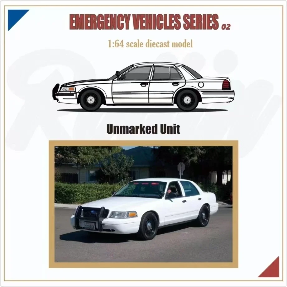 

Rollin в наличии 1:64 Корона Виктория Полицейский Патруль Автомобиль MK2 EN114 Литая под давлением диорама Коллекция моделей Миниатюрные игрушки