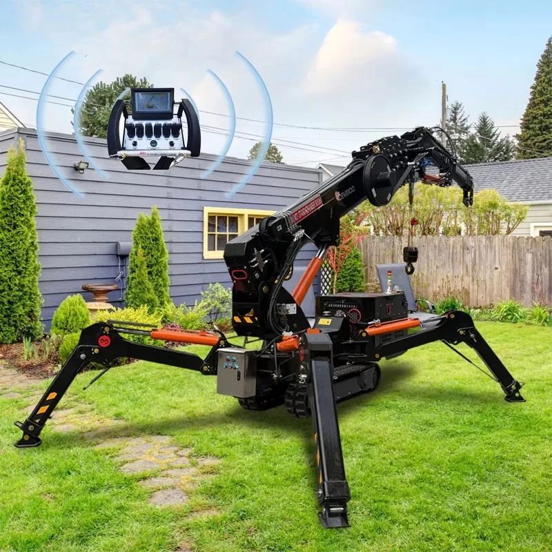 Mini Hydraulic Spider Crane Compact Electric Lifting Equipment Heavy Duty Construction Machine