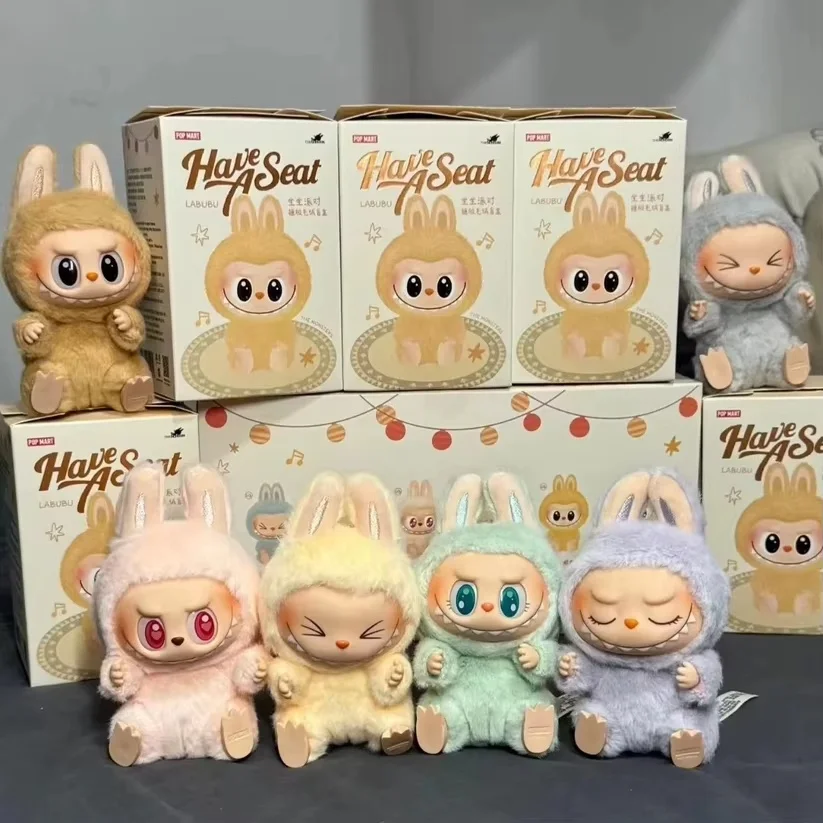 ของแท้ Monsters Labubu นั่งปาร์ตี้ไวนิล Face 2.0 Series กล่องตาบอด Kawaii รูปจี้กระเป๋าเป้สะพายหลังของเล่นตกแต่งของขวัญวันเกิด