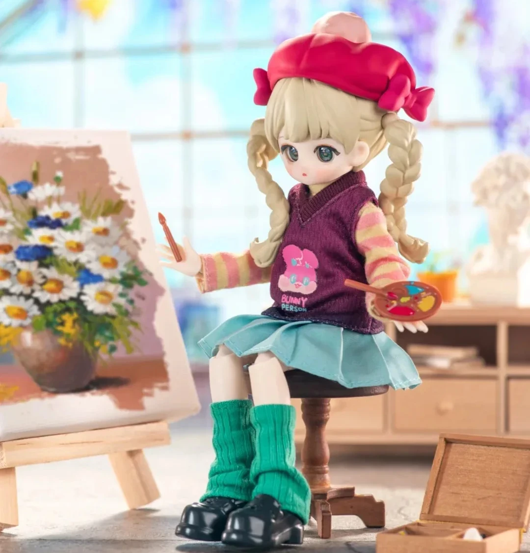 

1/12 Electronic Pet Bjd Little Dog'S Colorful Wardrobe Series Mystery Box Joint Movable Doll Gift Toy Action Anime Figures