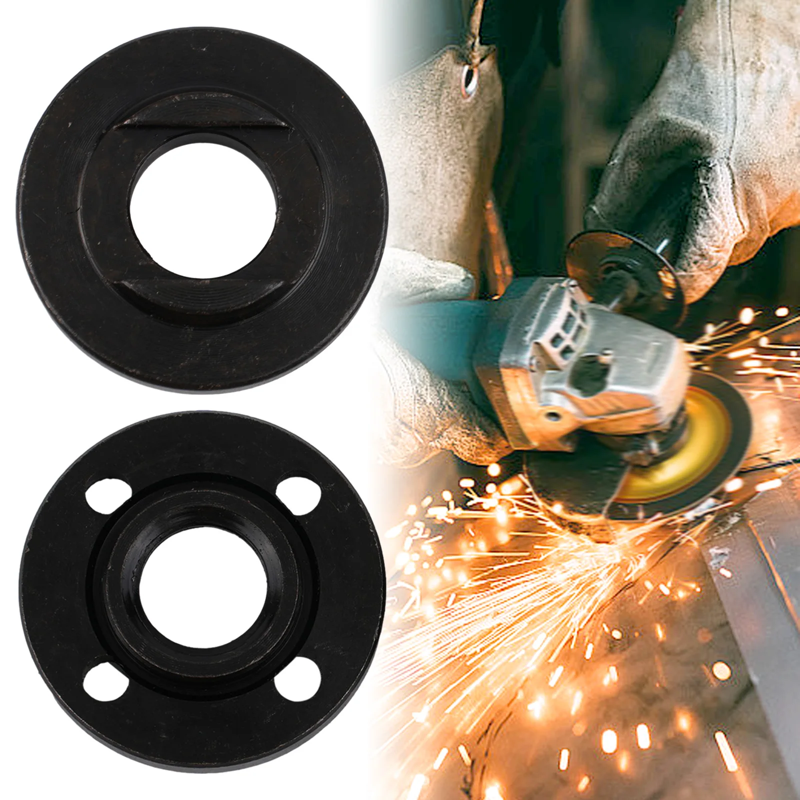 

Электроинструменты Фланцевая гайка Оборудование для мастерской Внутренний внешний набор 224399-1 4 шт. Угловая шлифовальная машина Черный Высокое качество