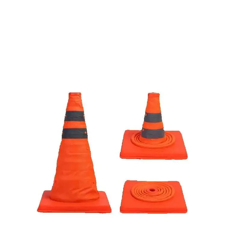 Scalable Reflective Safety Road Cone Barrier Road Traffic Reflective Sign