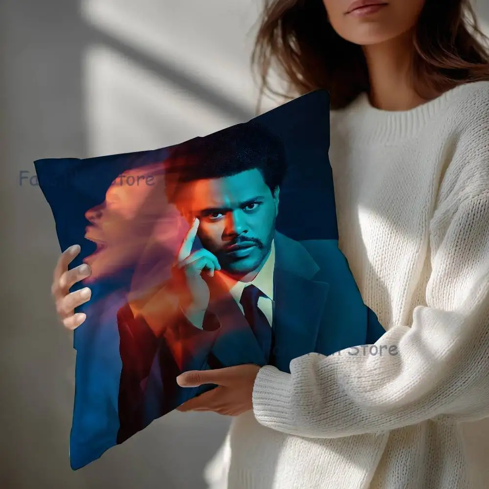 The W-Weeknd Anime Celebrity Merchandise All-Match Printed Pillow Case Sofa Car Office Room Decoration Protector