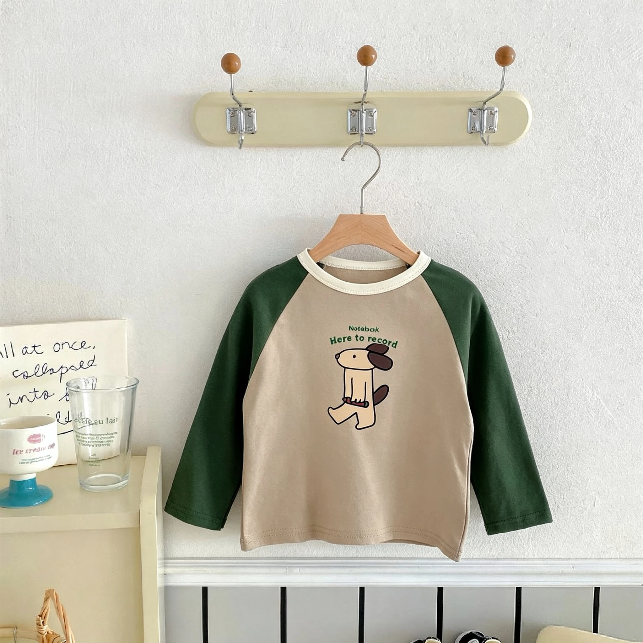 9m-7y Children's Clothes Autumn Long Sleeve T-shirt Fashion Popular Baby Girl Boy Cartoon Cotton Bottoming Shirt Tops Blouse