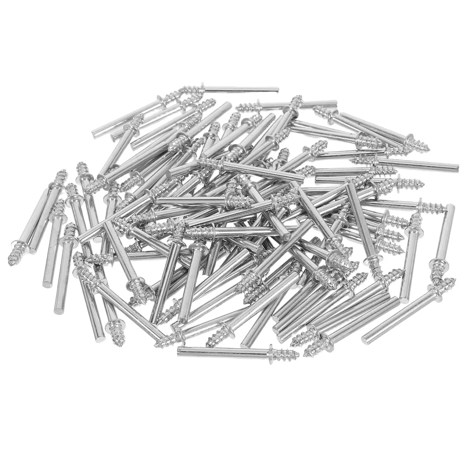 100Pcs Electric Grinder Accessories Set Wool Polishing Head Self Tapping Rod Connecting Rod for Rotary Tools Metal Grinding