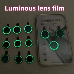 Luminous Ceramic Camera Protector Film For IPhone 16 12 13 14 15 Pro Max 15 16Plus 12 13 Mini Lens Ring Glass Glowing Cap