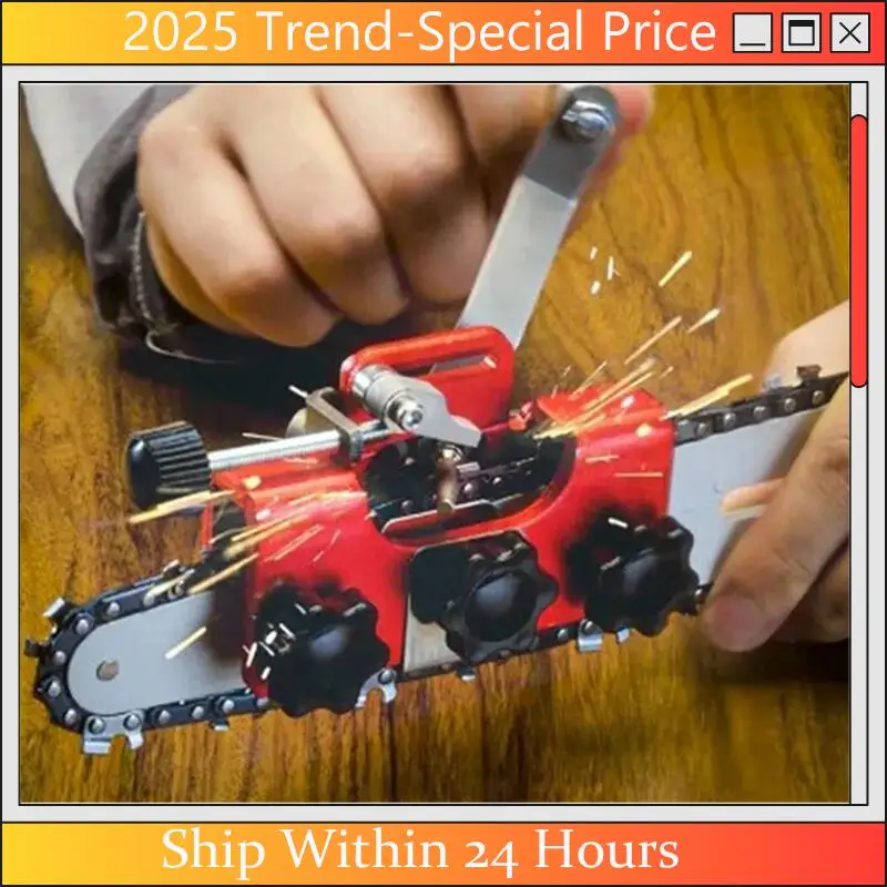 

The New Bracelet Grinder Portable Hand-Cranked Chain Grinder Set Chain Clamp Sharpener Chain Grinder Quick Grinding Tool Reusabl