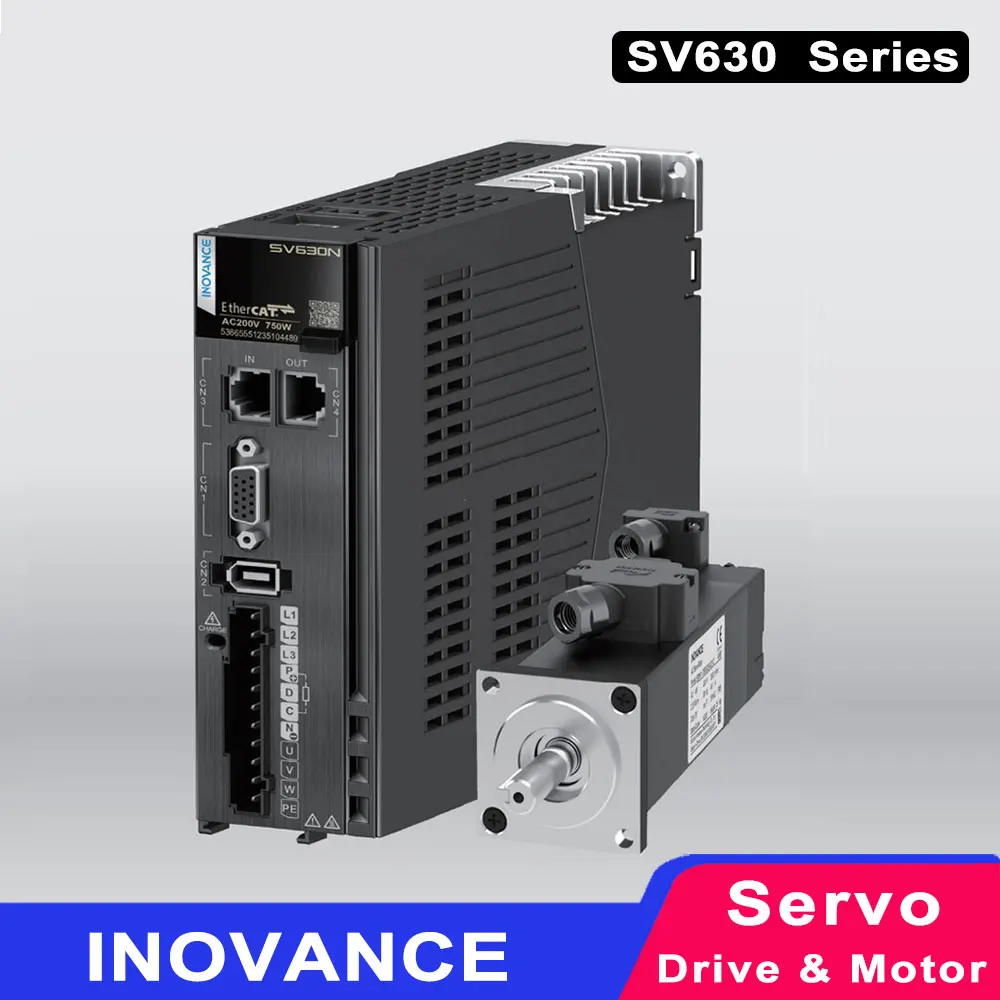 INOVANCE SV630 Servo Drive 220V 380V SV630N 750W 1000W Servo Motor MS1 Series Supports EtherCAT