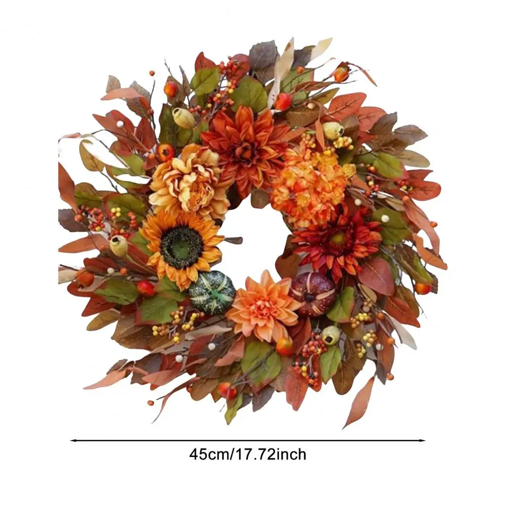 Spring Wreath for Storage Seasonal Wreath Storage Solution Autumn Peony Pumpkin Wreath Vintage Floral Twig Garland Seasonal