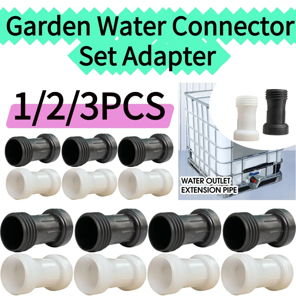 1/2/3PCS Garden Water Connector Set Adapter Plastic Extension Tube Nickel Plated Faucet Water Tank Faucet Adapter Cover