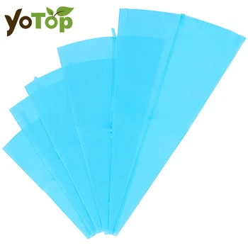 5 Sizes Silicone Icing Piping Cream Pastry Bag Reusable DIY Confectionery Bag Kitchen Acce