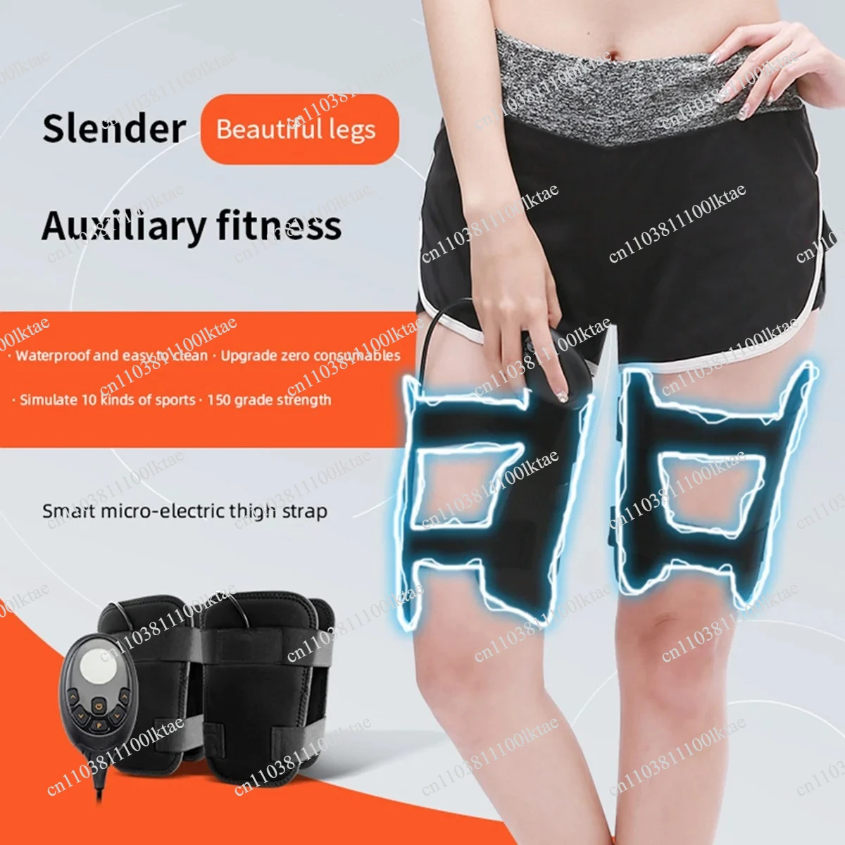 New Upgrade EMS Electric Muscle Stimulator Massager Fitness TENS Anti Cellulite Legs Belts Trainer Slimming Thigh