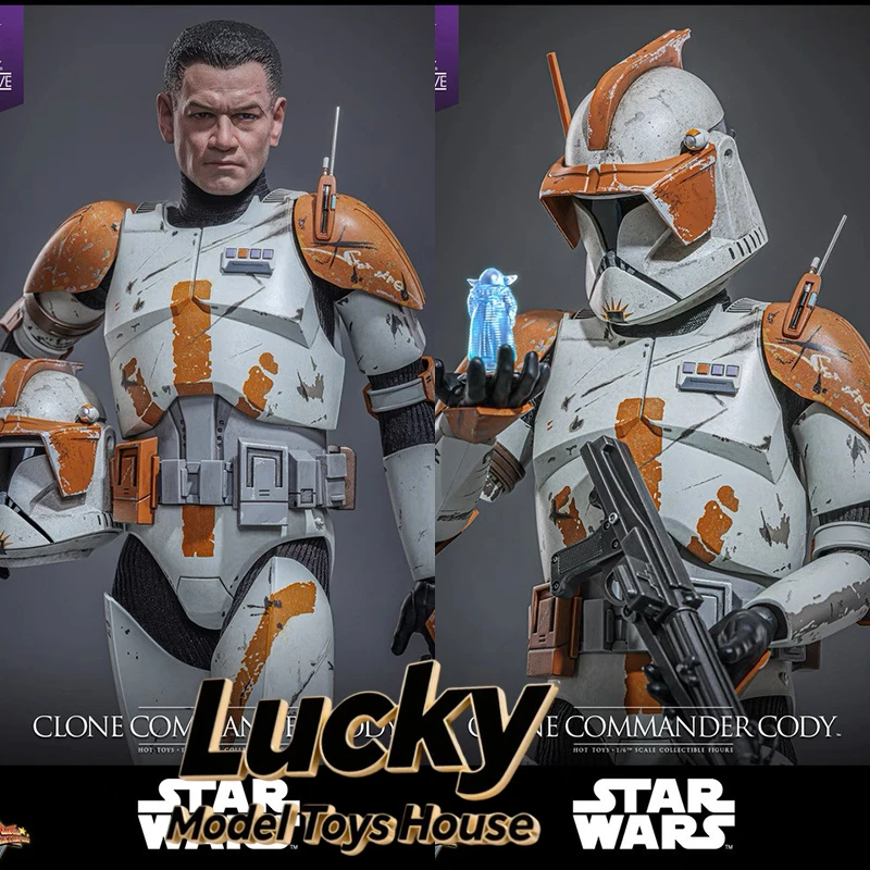 

HT HotToys 1/6 MMS796 Clone Commander Cody 2.0 Battle Damaged Version Star Wars Man Action Figure 12inch Full Set Soldier Model
