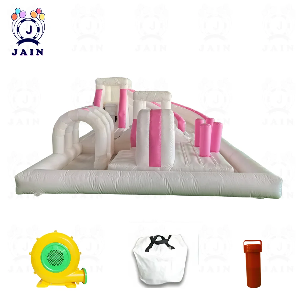 Inflatable Bouncy Castle with Blower, Slide, Inflatable Kids Playground, Soft Play Climbing Equipment For Outdoor Party Event