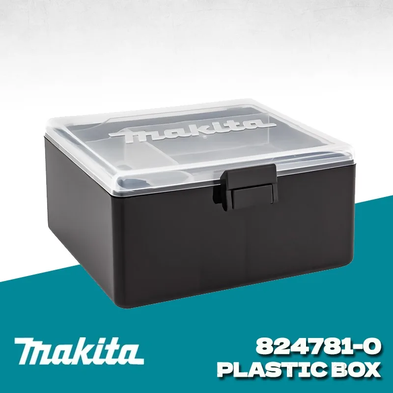 MAKITA 824781‑0 Plastic Storage Box Transparent Lid Compartment Organizer for Drill Bits Small Parts Screws Tool Accessories