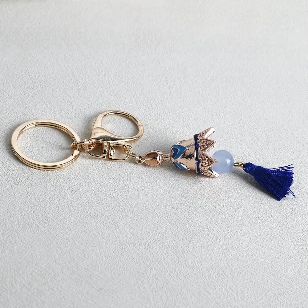 Juego Genshin llavero de impacto Wanderer soldado disperso campana Cosplay llavero Anime Fan fiesta disfraz Prop