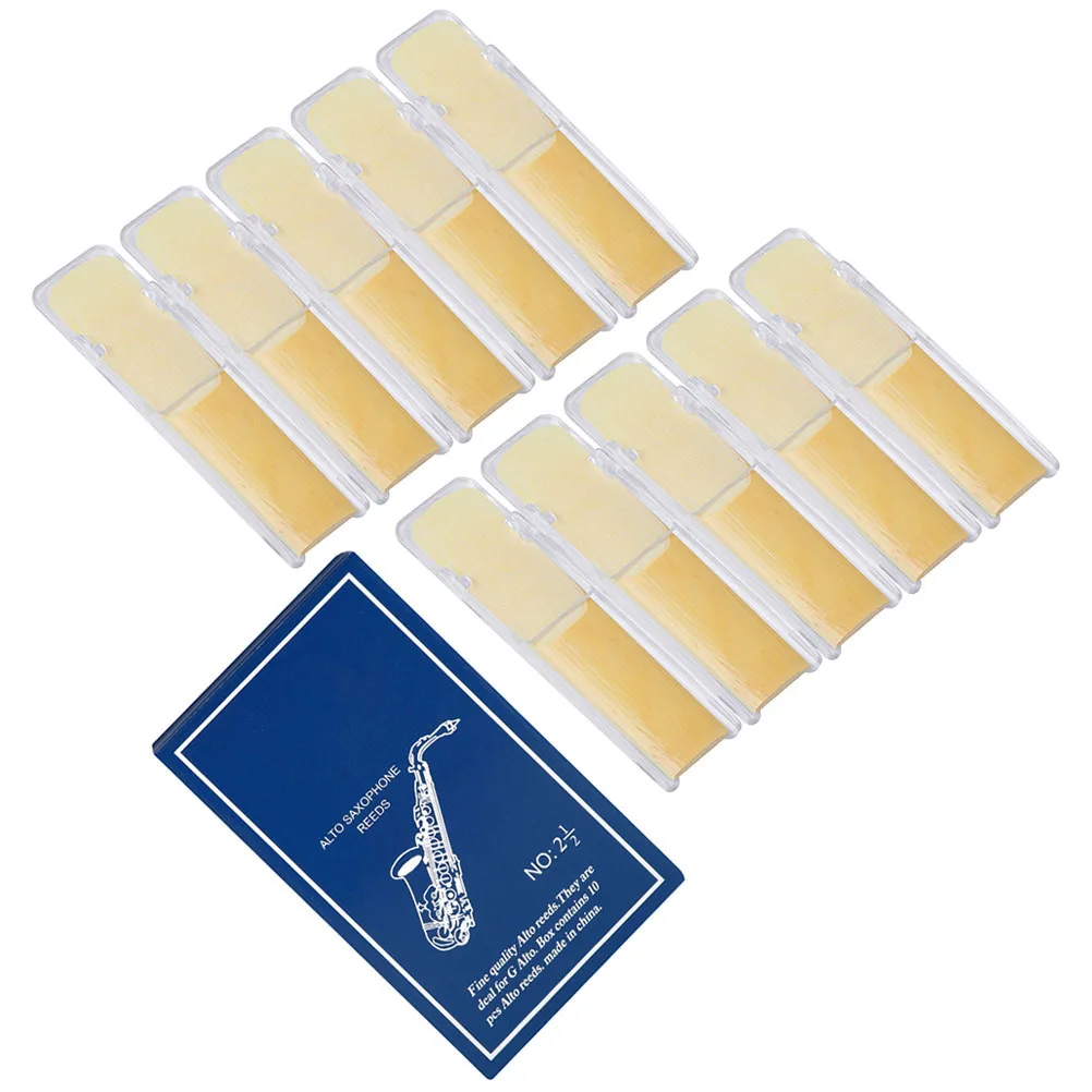 

10 Pcs Saxophone Accessory Instrument Accessories Alto Reeds Strength 2.5 Clarinet Part